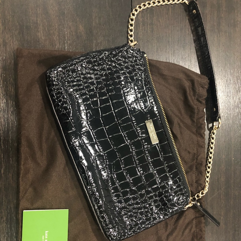 Kate spade crocodile mini shoulder purse